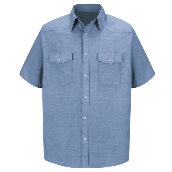 Men's Tall Deluxe Western Style Short Sleeve Shirt Thumbnail